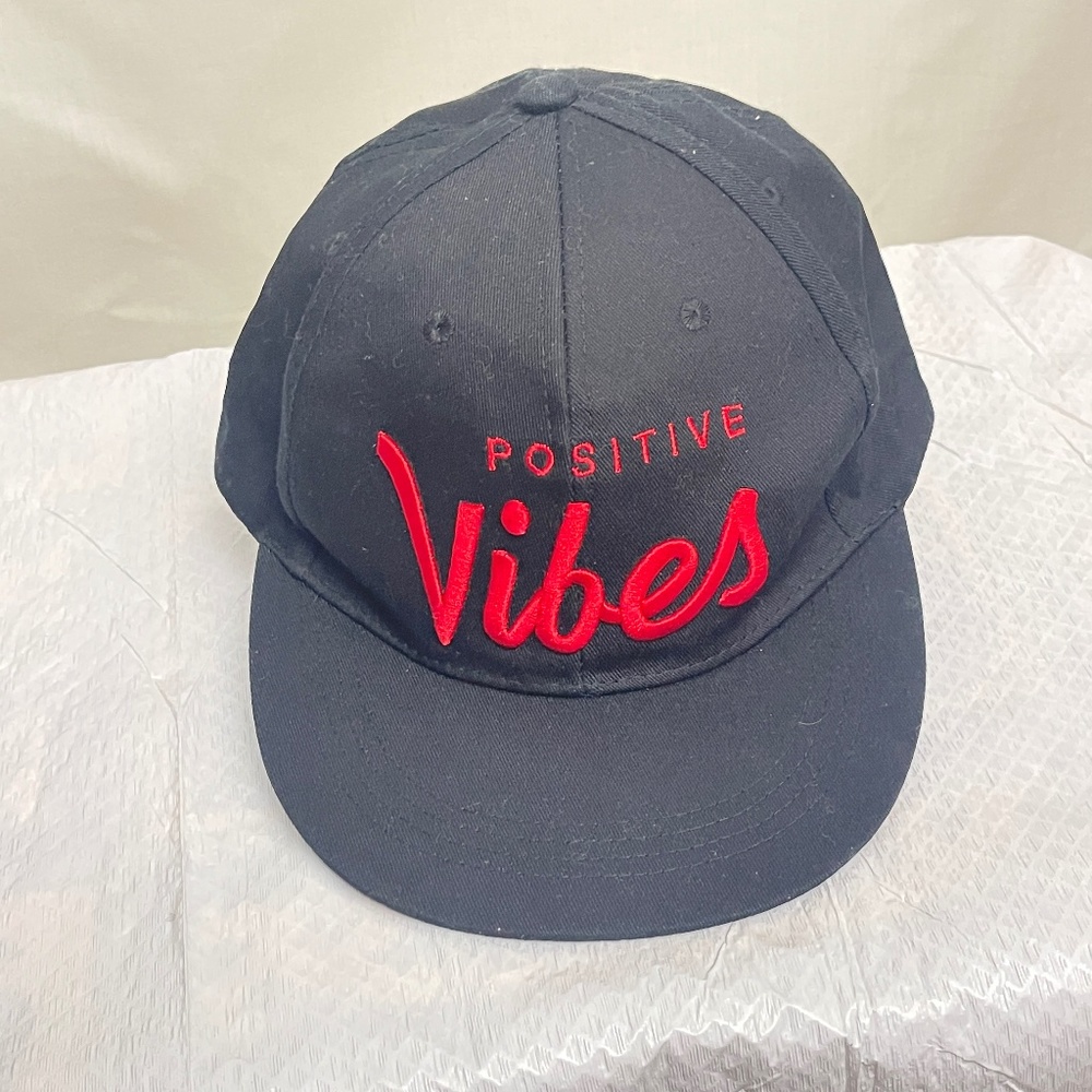 💥Men’s SnapBack Hat | “Positive Vibes” | Black and Red💥